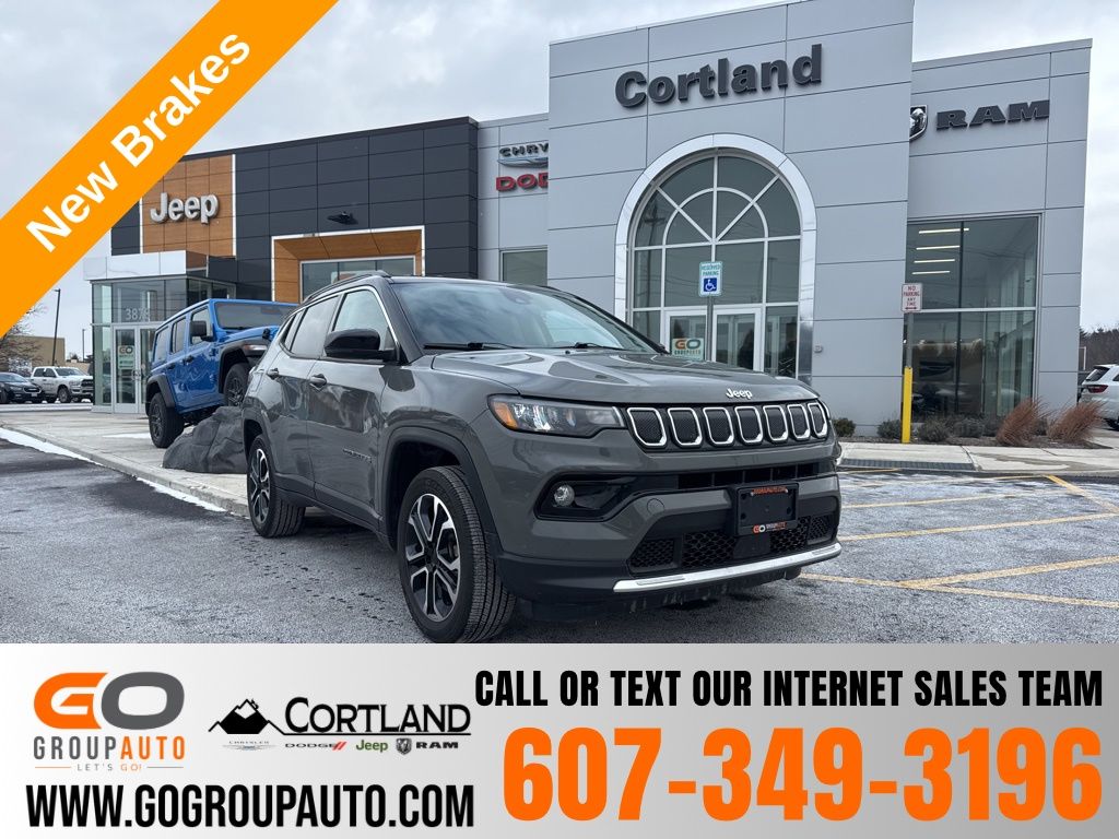 Sting-Gray Clearcoat 2022 Jeep Compass Limited 4WD SUV / Crossover Four-Wheel Drive 9-Speed Automatic