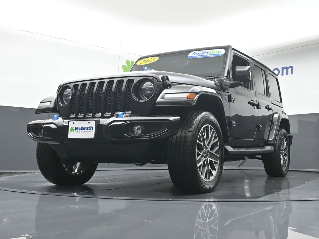 Certified Used 2022 Black Jeep Unlimited Sahara High Altitude 4xe image 6