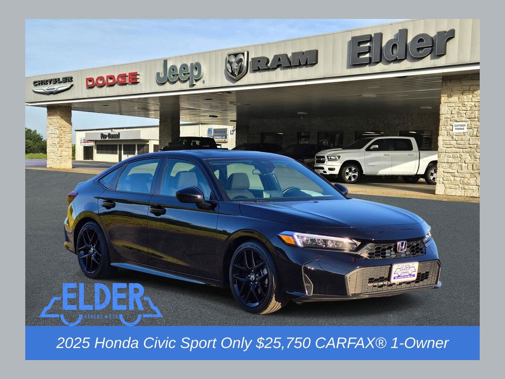  2025 Honda Civic Sedan Front-Wheel Drive Continuously Variable Transmission