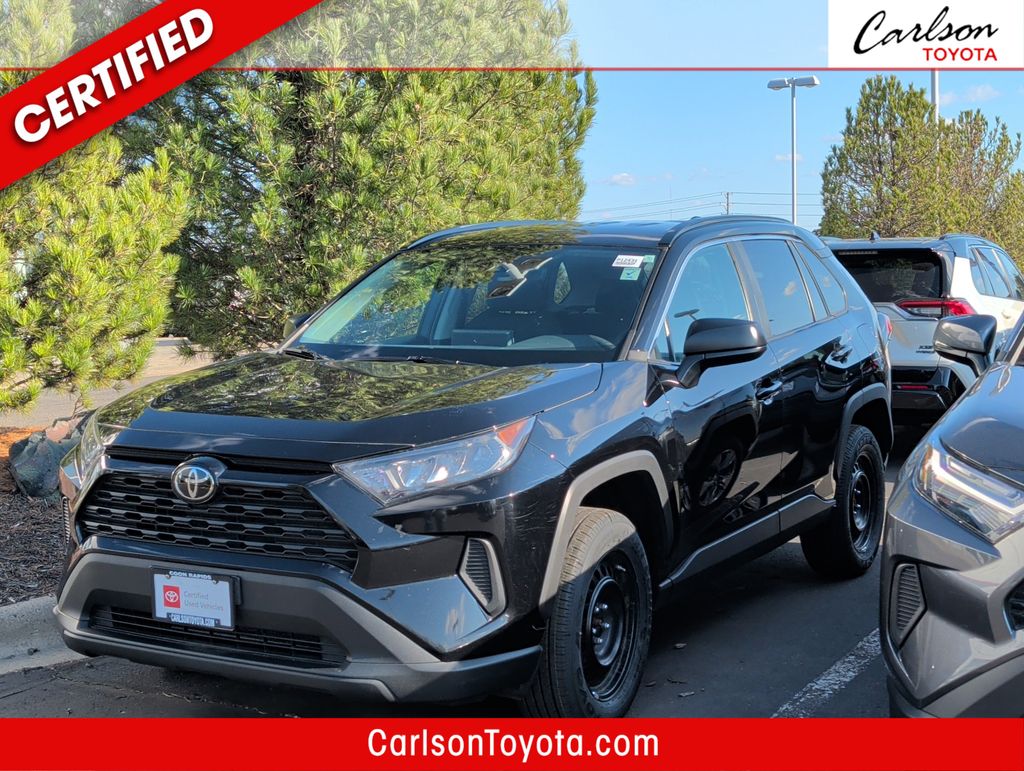 Midnight Black Metallic 2021 Toyota RAV4 LE AWD SUV / Crossover All-Wheel Drive 8-Speed Automatic
