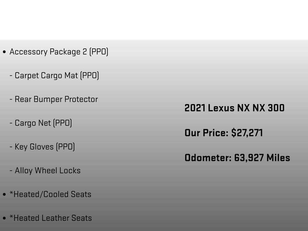 2021 Lexus NX 300 Base - 5