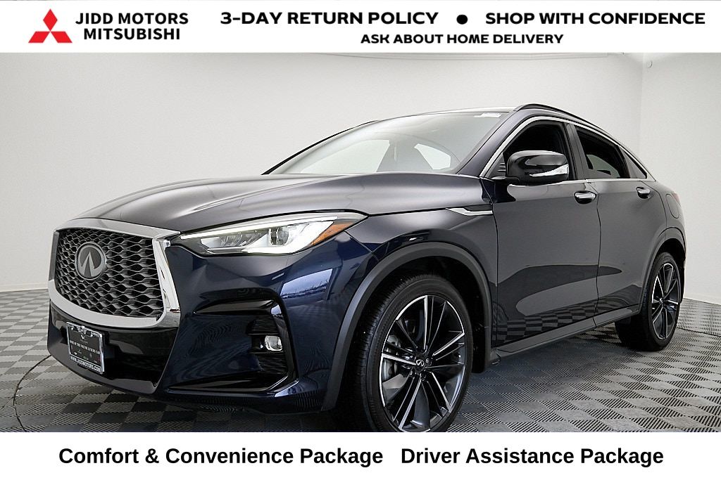 Hermosa Blue 2023 INFINITI QX55 Luxe AWD SUV / Crossover All-Wheel Drive Continuously Variable Transmission