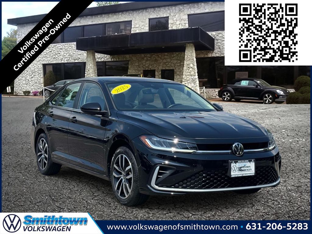 Deep Black 2025 Volkswagen Jetta Sedan Front-Wheel Drive 8-Speed Automatic