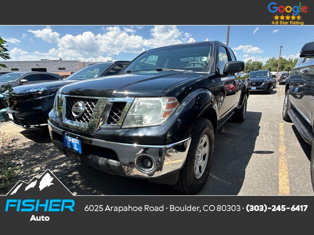 Super Black 2009 Nissan Frontier Pickup Truck 4X2 5-Speed Automatic Overdrive