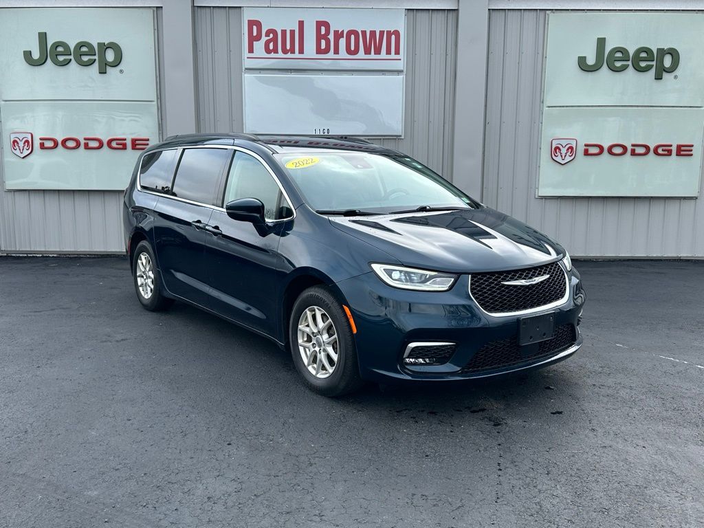 Fathom Blue Pearlcoat 2022 Chrysler Pacifica Touring L FWD Minivan Front-Wheel Drive 9-Speed Automatic