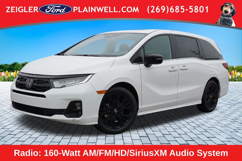 White 2025 Honda Odyssey Minivan Front-Wheel Drive Automatic