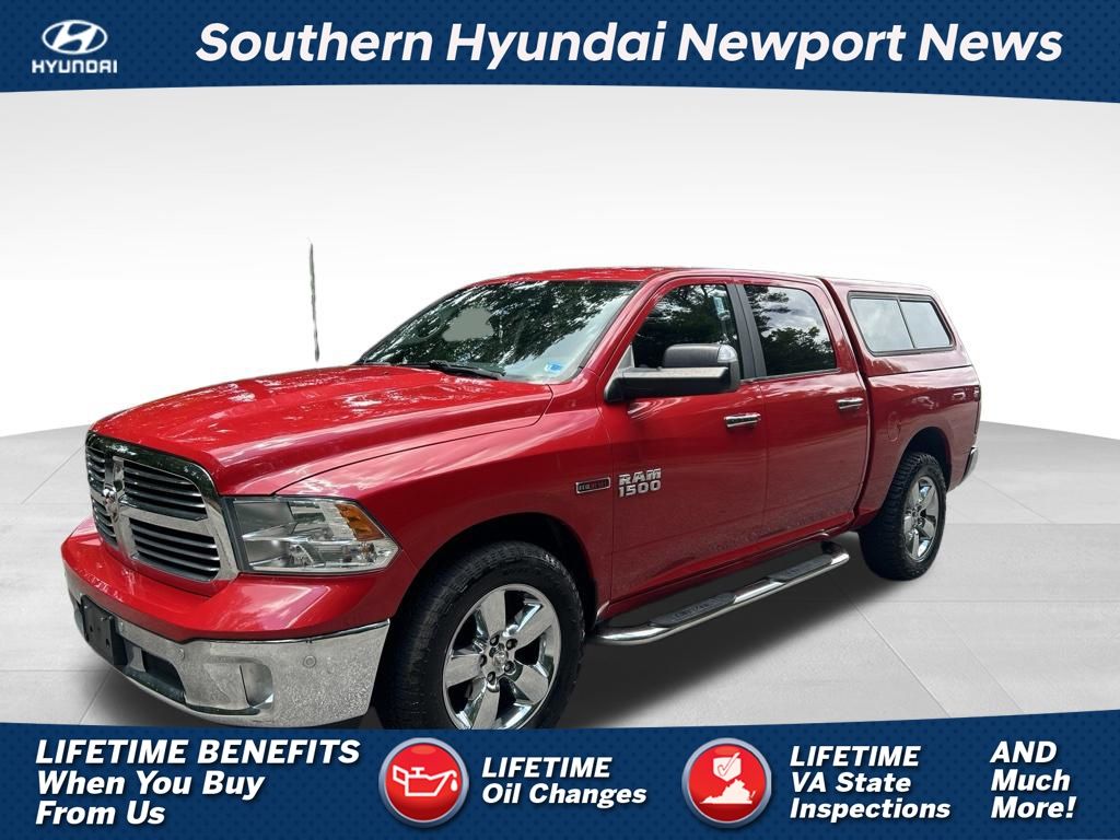 Flame Red Clearcoat 2018 RAM 1500 Pickup Truck Four-Wheel Drive 8-Speed Automatic