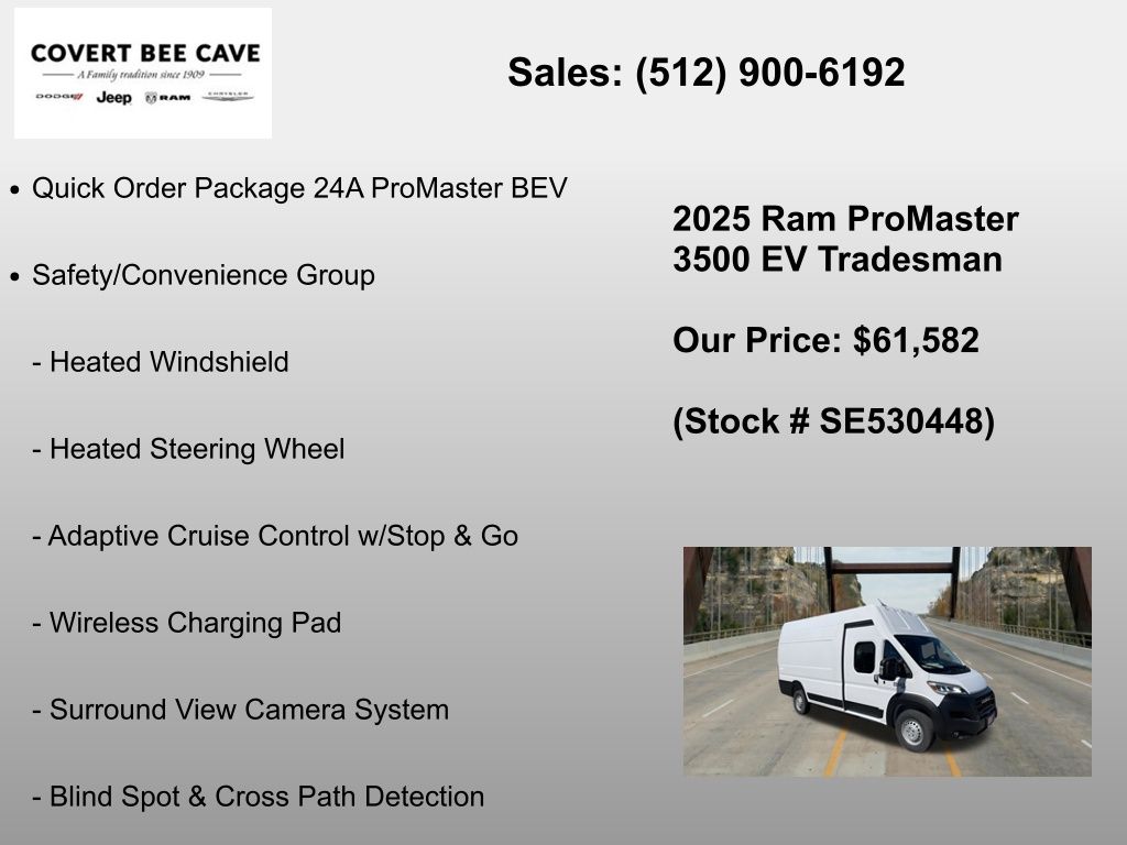 New Car 2025 Ram Promaster 3500 Ev  For Sale Under $70,000 In Austin, Texas