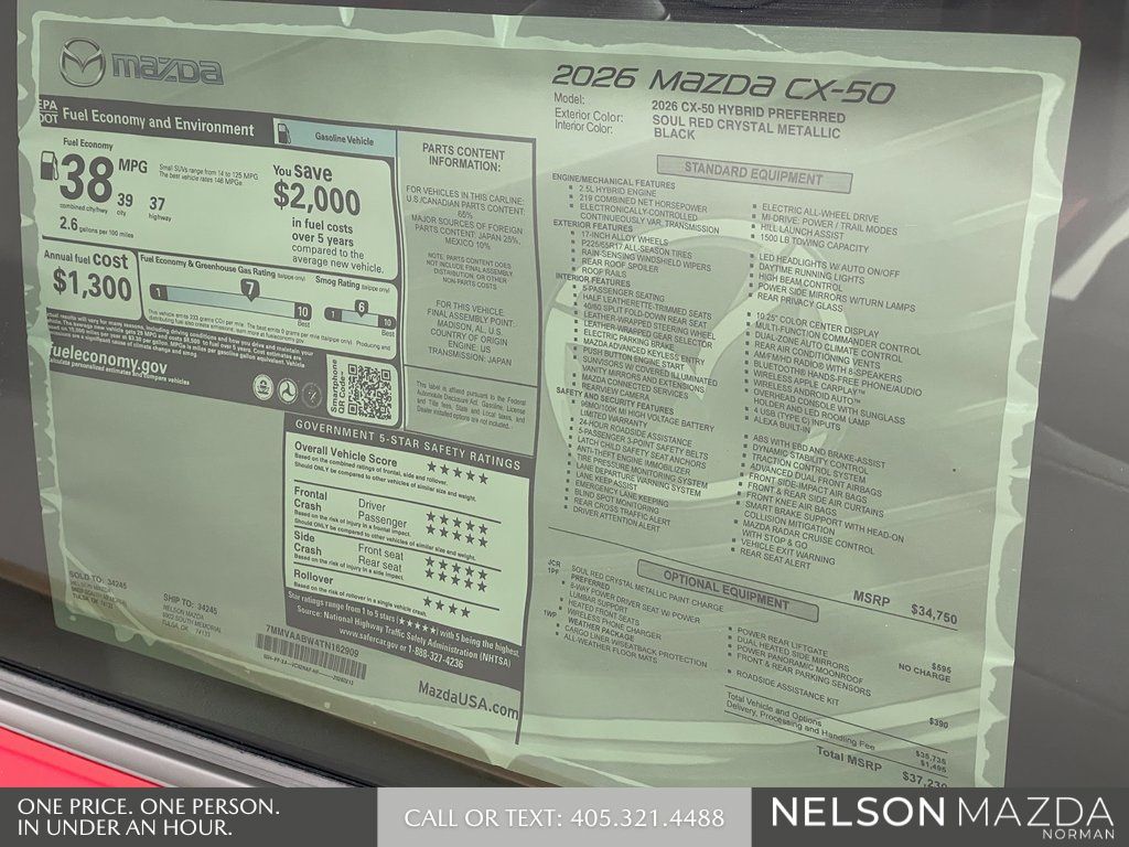 New 2026 Red Mazda Preferred image 17