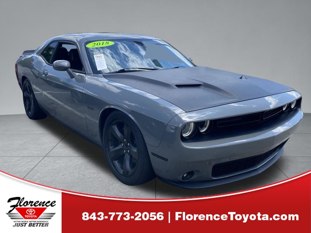 Gray Clearcoat 2018 Dodge Challenger Coupe Rear-Wheel Drive 6-Speed Manual
