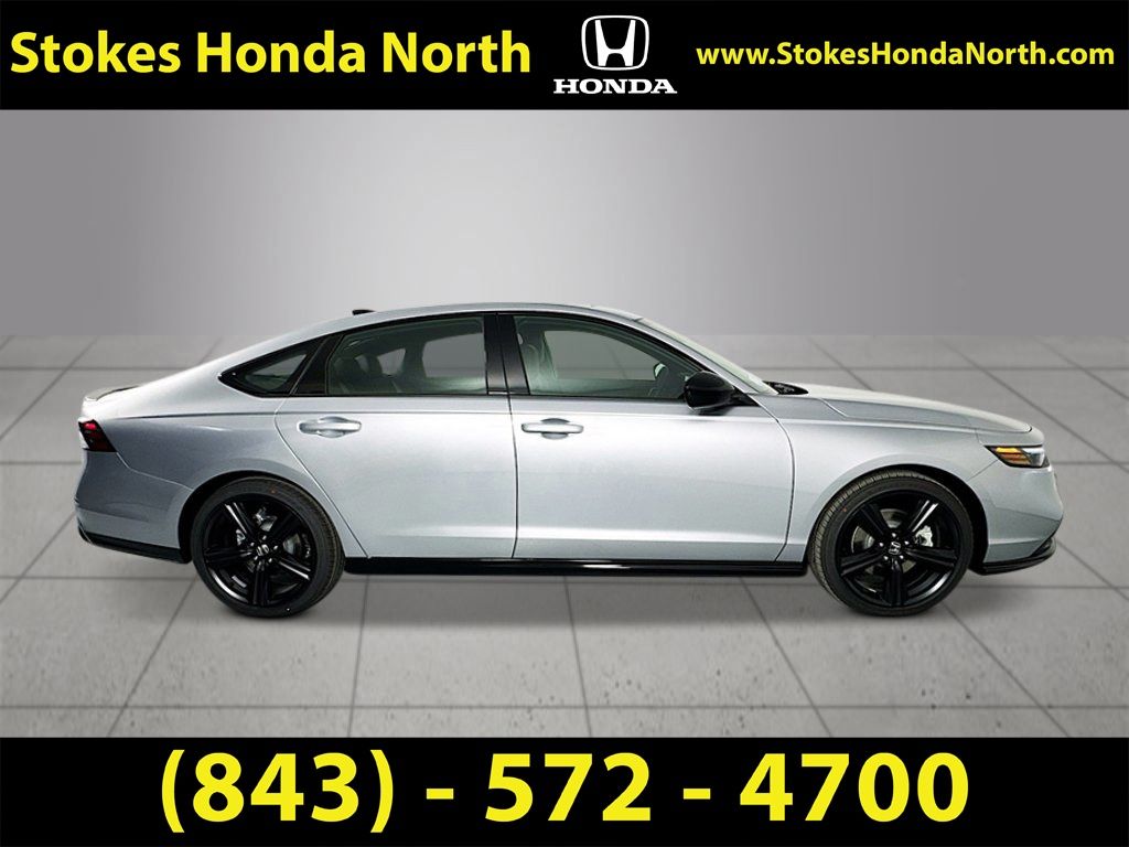 2026 Honda Accord Hybrid Sport-L Silver at Stokes Honda North