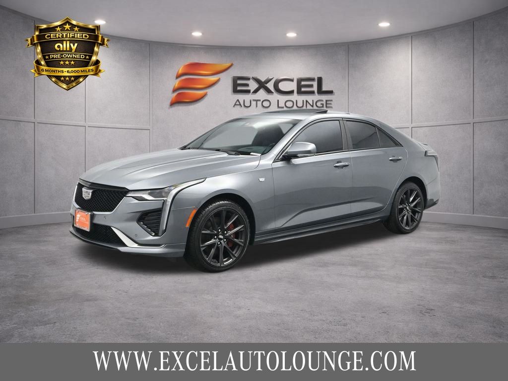 Gray 2022 Cadillac CT4 Sedan All-Wheel Drive 8-Speed Automatic