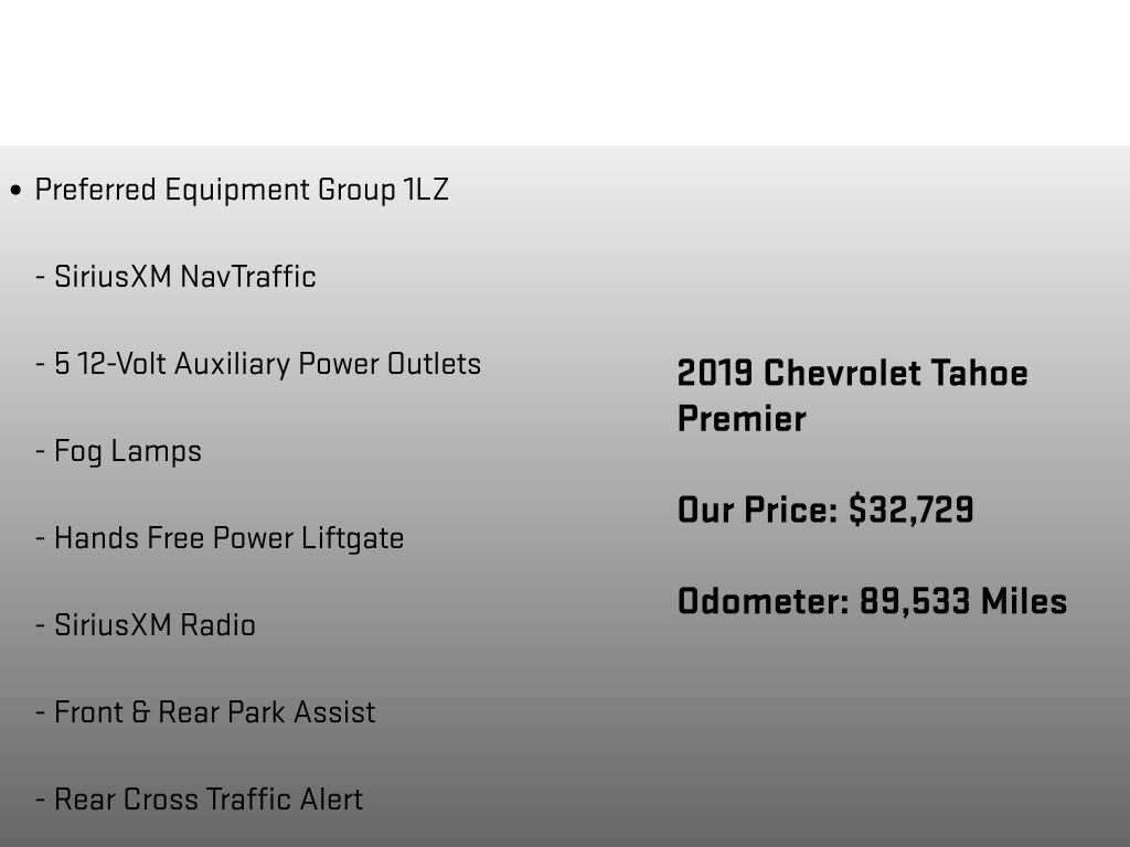 2019 Chevrolet Tahoe Premier Blue at Klick Lewis Buick Chevrolet