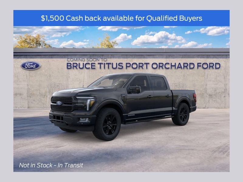 Agate Black Metallic 2026 Ford F-150 Pickup Truck Four-Wheel Drive Automatic
