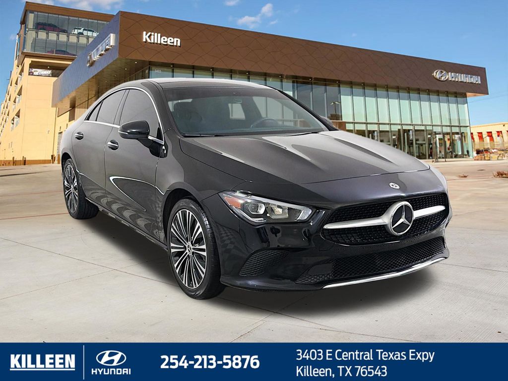 Cosmos Black Metallic 2021 Mercedes-Benz CLA Coupe Front-Wheel Drive 7-Speed Automatic