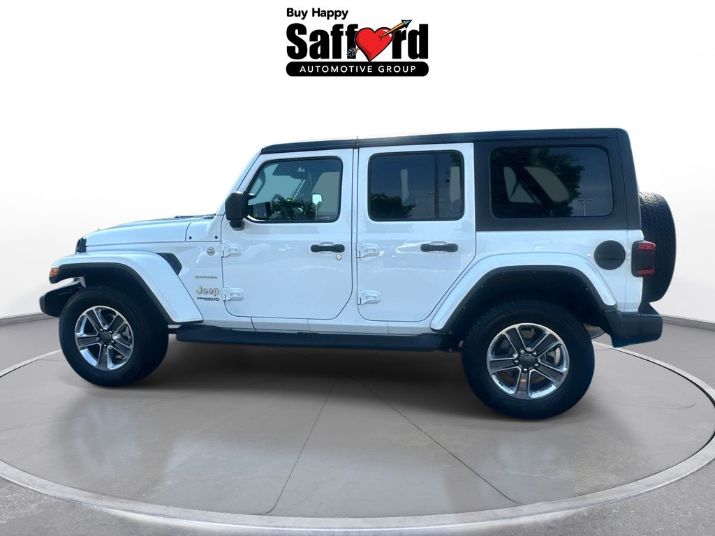 Used 2022 White Jeep Unlimited Sahara image 4