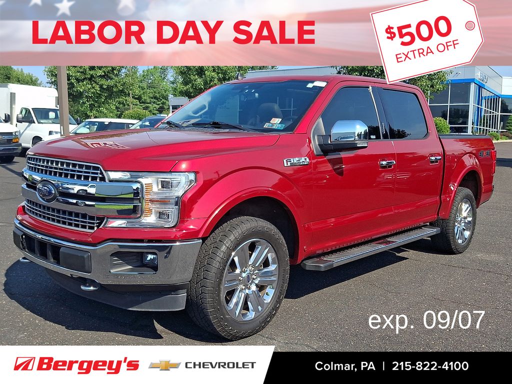 Red Metallic 2020 Ford F-150 Pickup Truck Four-Wheel Drive Automatic