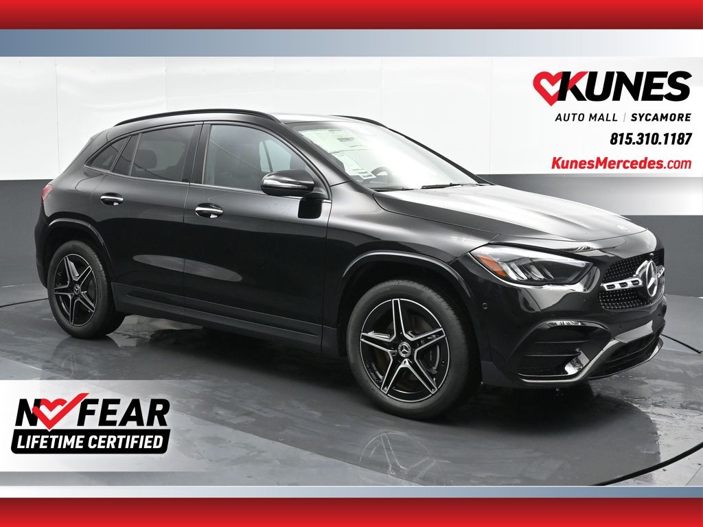 Night Black 2025 Mercedes-Benz GLA SUV / Crossover All-Wheel Drive 8-Speed Dual Clutch
