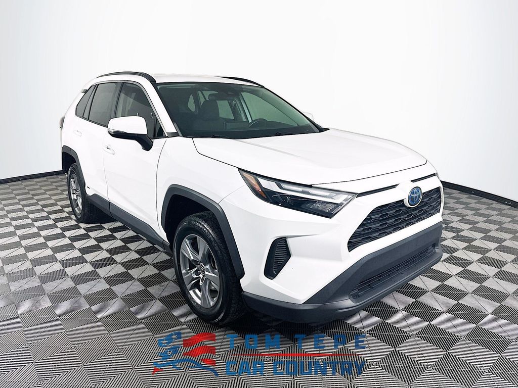 White 2022 Toyota RAV4 Hybrid SUV / Crossover All-Wheel Drive Continuously Variable Transmission