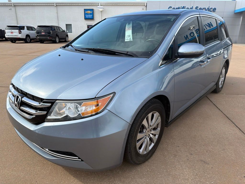 Celestial Blue Metallic 2014 Honda Odyssey Minivan Front-Wheel Drive 6-Speed Automatic
