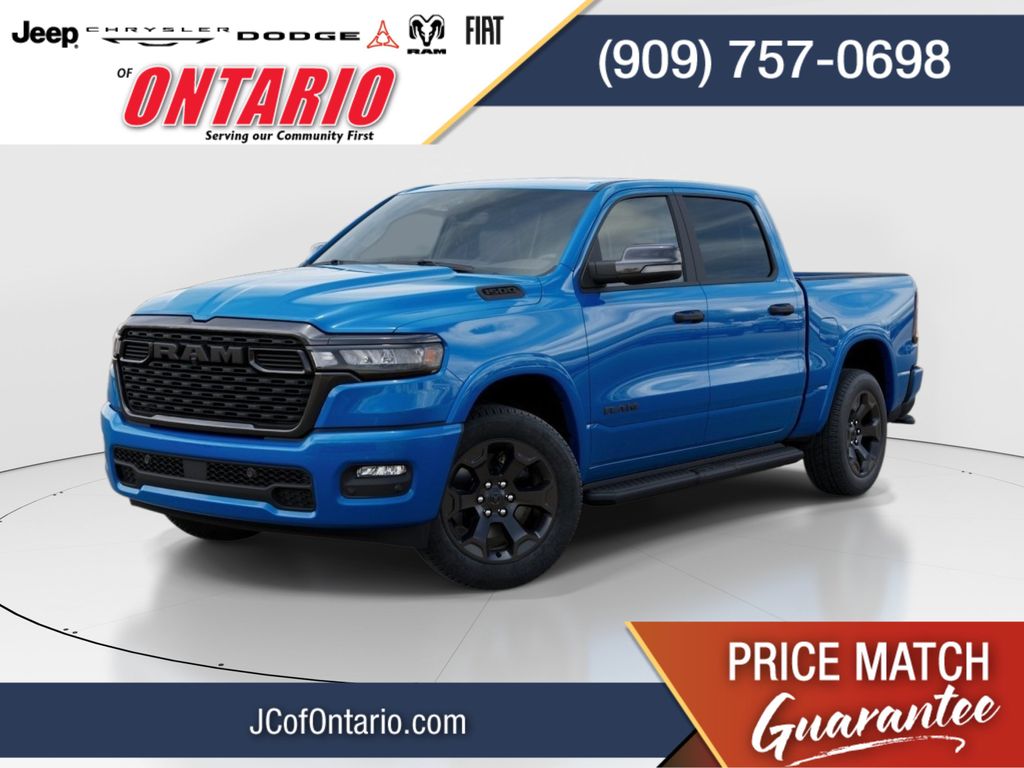 Hydro Blue Pearlcoat 2026 RAM 1500 Pickup Truck Four-Wheel Drive 8-Speed Automatic