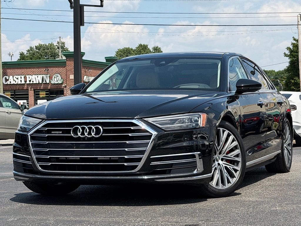 Black Metallic 2019 Audi A8 Sedan All-Wheel Drive 8-Speed Automatic