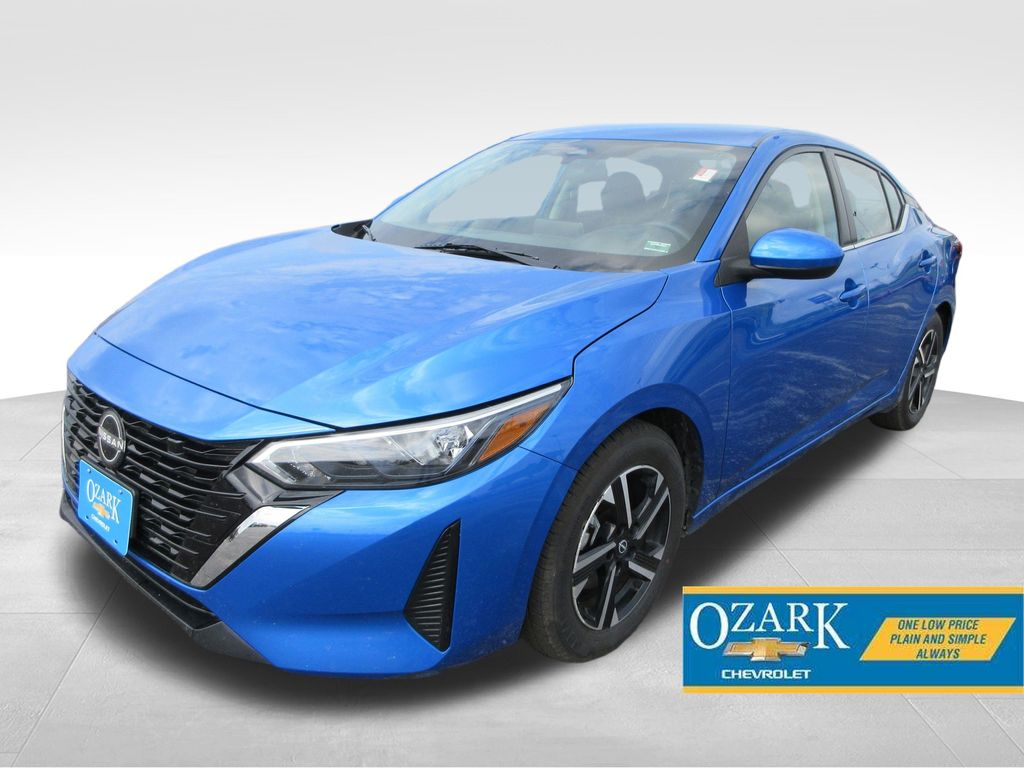 Electric Blue Metallic 2024 Nissan Sentra SV FWD Sedan Front-Wheel Drive Continuously Variable Transmission