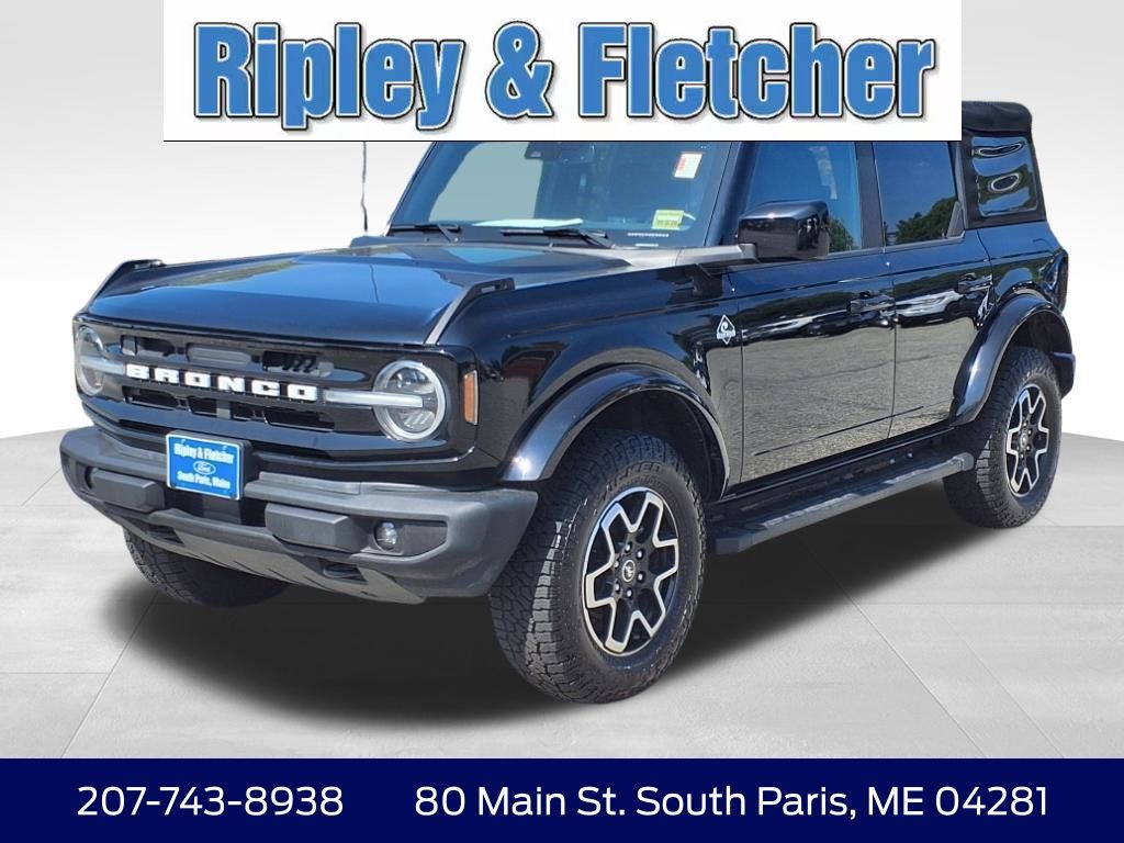 Shadow Black 2022 Ford Bronco Outer Banks 4-Door 4WD SUV / Crossover Four-Wheel Drive Automatic