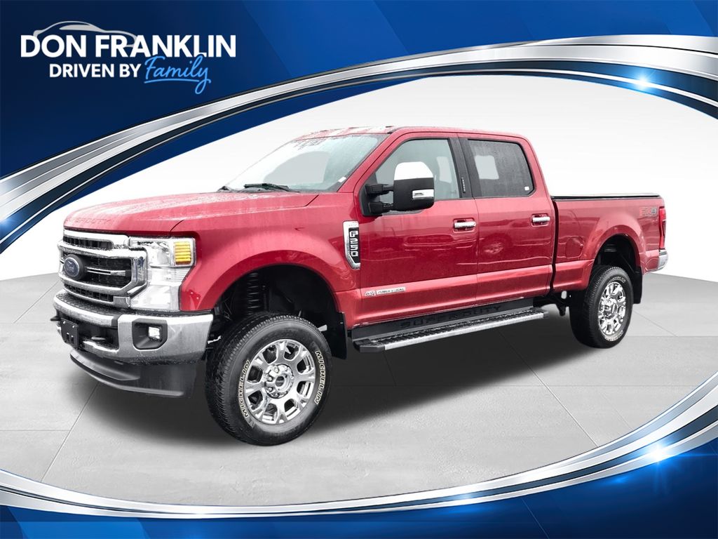 Rapid Red Metallic Tinted Clearcoat 2021 Ford F-250 Super Duty Pickup Truck Four-Wheel Drive Automatic