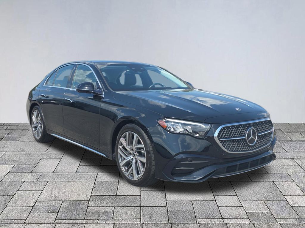 Black 2024 Mercedes-Benz E-Class Sedan All-Wheel Drive 9-Speed Automatic