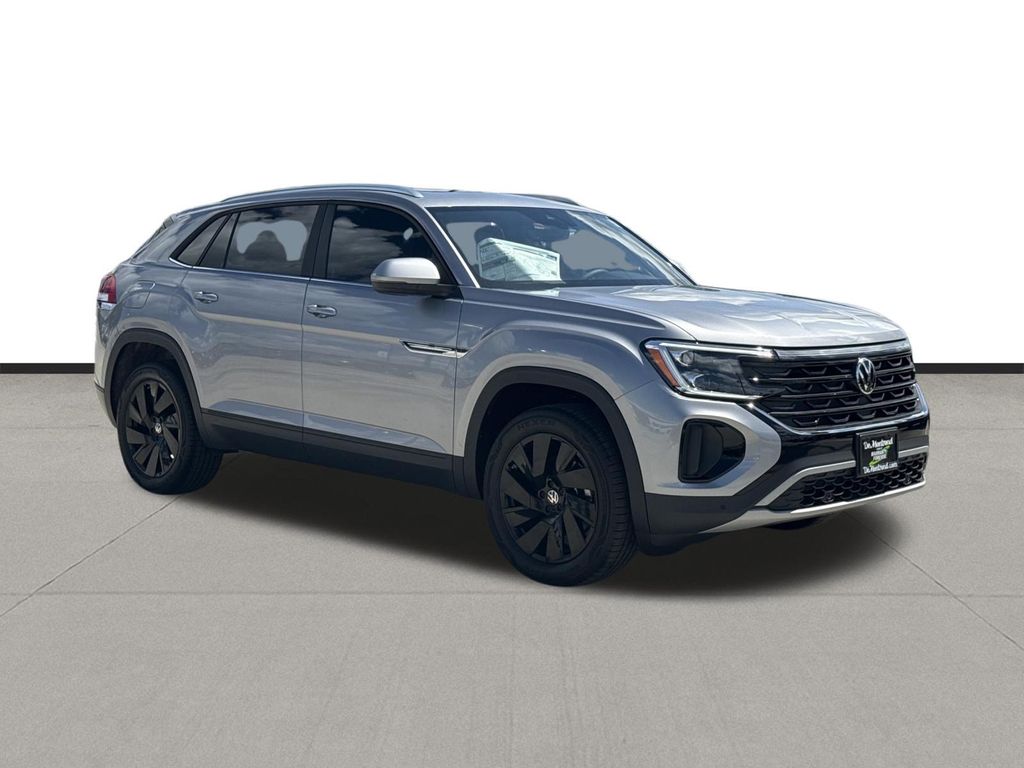 2026 Volkswagen Atlas Cross Sport 2.0T SE w/Technology Silver at DeMontrond Auto Country