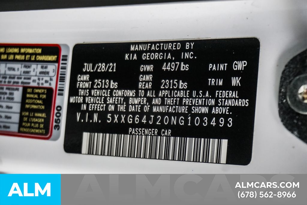 Used 2022 White Kia GT-Line image 55