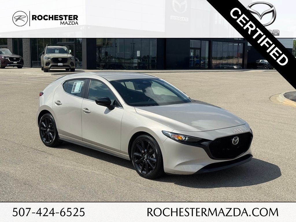 Gray (Platinum Quartz Metallic) 2025 Mazda MAZDA3 Hatchback Front-Wheel Drive 6-Speed Automatic