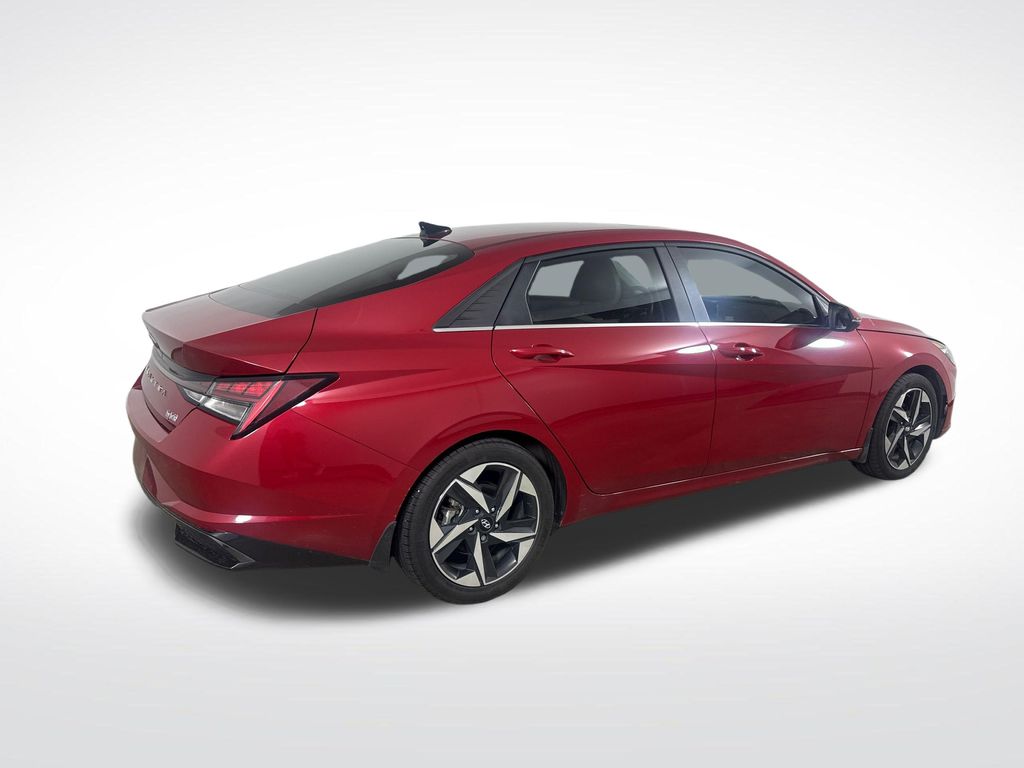 2022 Scarlet Red Hyundai Elantra Hybrid Limited FWD Sedan