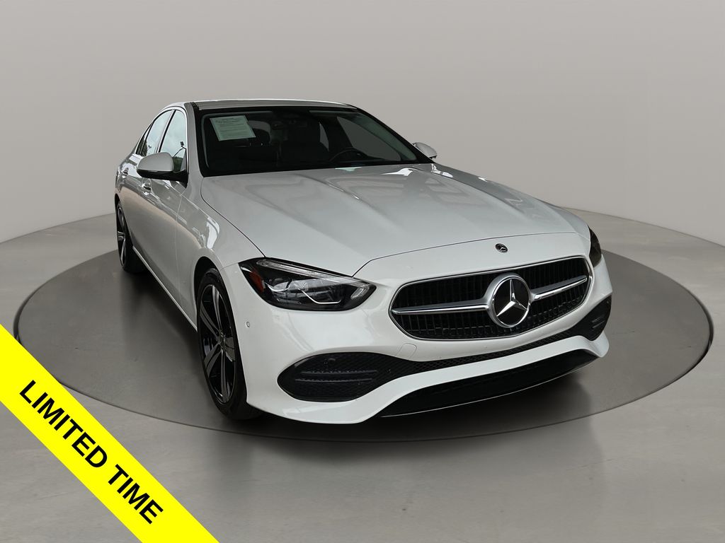 Polar White 2025 Mercedes-Benz C-Class Sedan Rear-Wheel Drive 9-Speed Automatic