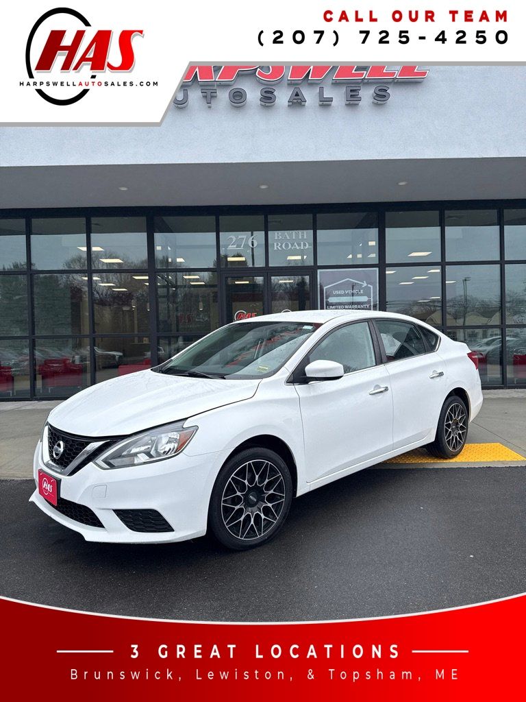 White (Fresh Powder) 2017 Nissan Sentra SV Sedan Front-Wheel Drive Continuously Variable Transmission
