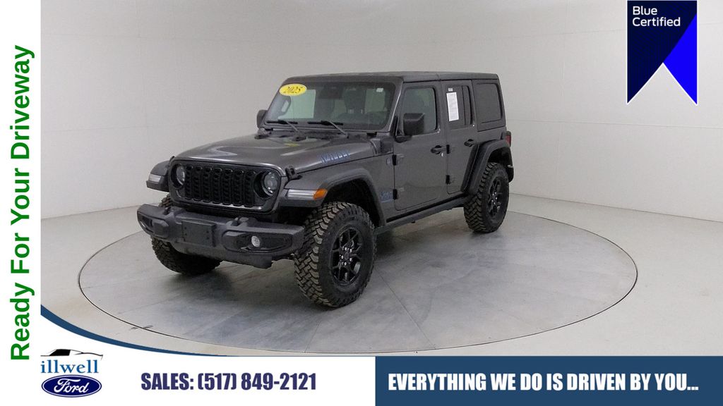 Gray (Granite Crystal Metallic Clearcoat) 2025 Jeep Wrangler 4xe SUV / Crossover Four-Wheel Drive 8-Speed Automatic