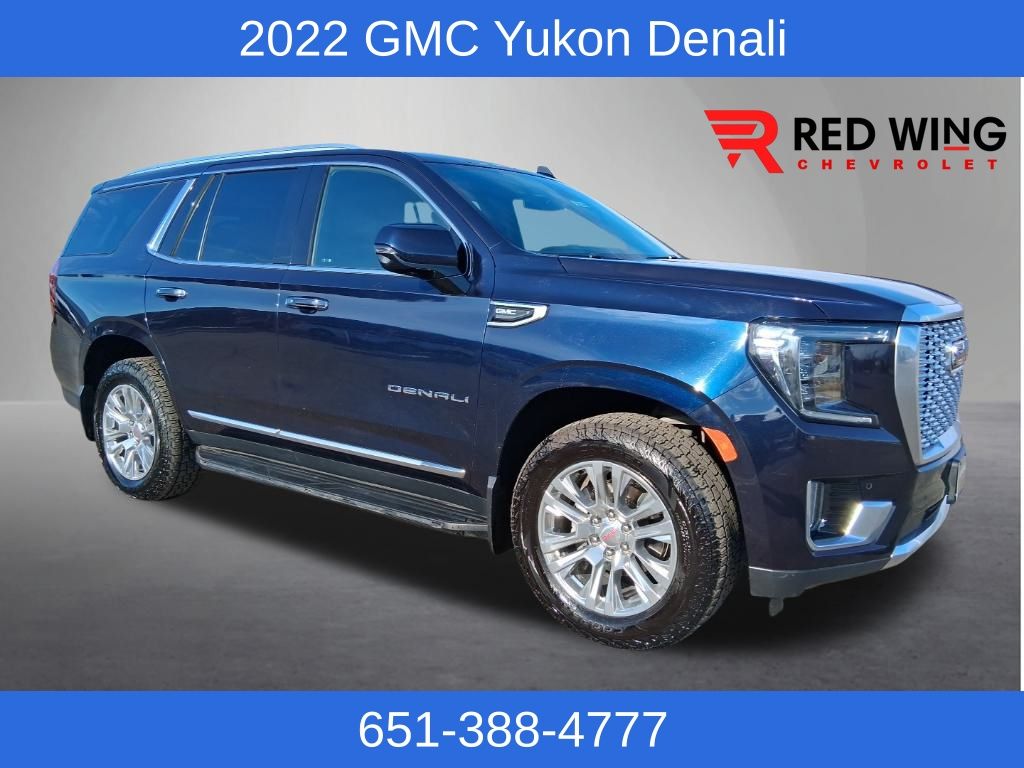 Midnight Blue Metallic 2022 GMC Yukon SUV / Crossover Four-Wheel Drive