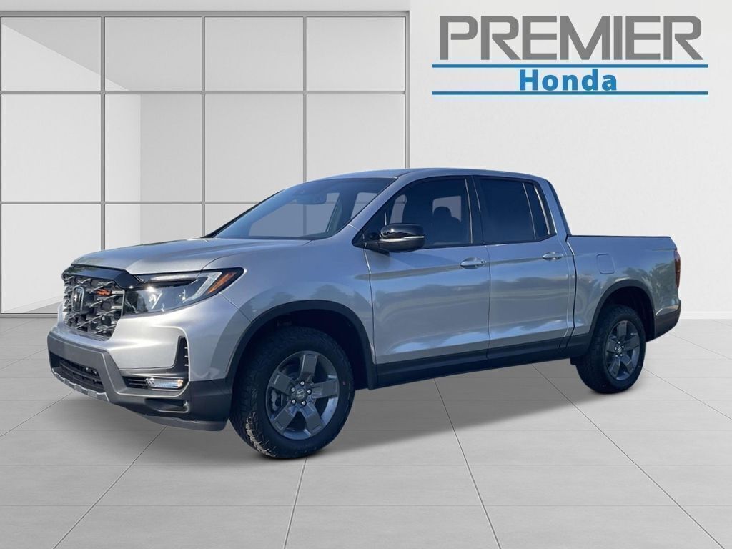 Solar Silver Metallic 2026 Honda Ridgeline Pickup Truck All-Wheel Drive 9-Speed Automatic