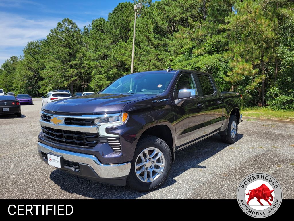 Dark Ash Metallic 2022 Chevrolet Silverado 1500 Pickup Truck Four-Wheel Drive 8-Speed Automatic