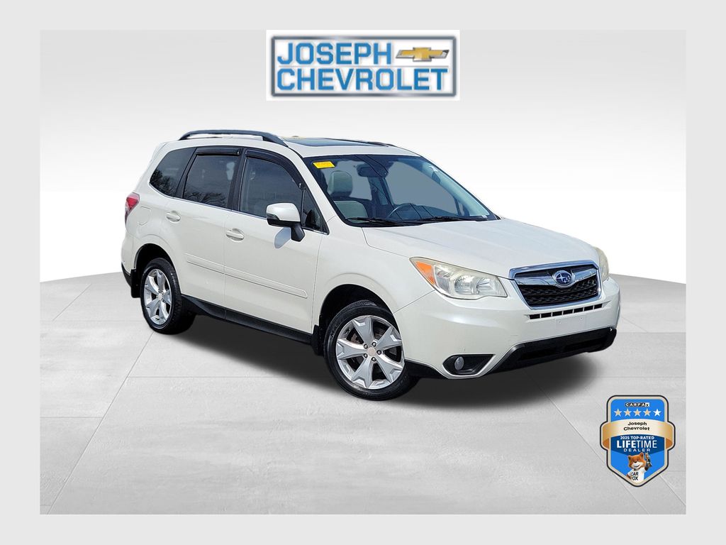 Satin White Pearl 2014 Subaru Forester 2.5i Touring SUV / Crossover All-Wheel Drive Continuously Variable Transmission