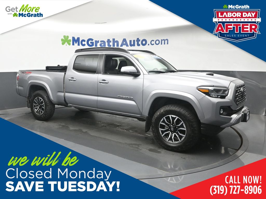 Silver Sky Metallic 2021 Toyota Tacoma Pickup Truck Four-Wheel Drive 6-Speed Automatic