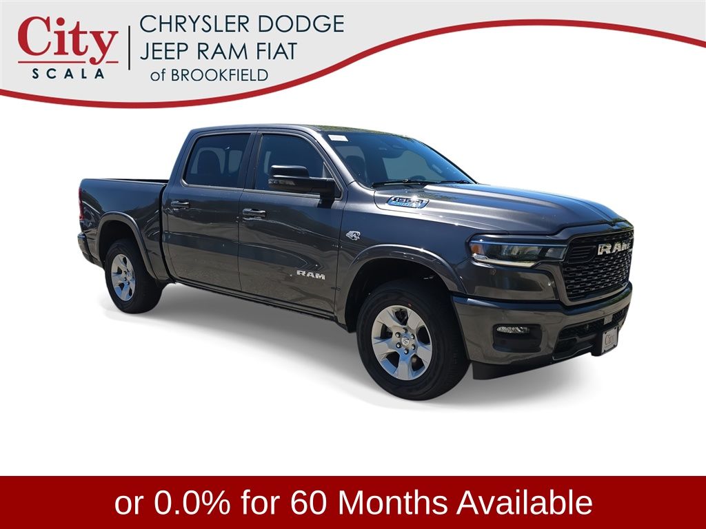 Gray (Granite Crystal Metallic Clearcoat) 2026 RAM 1500 Pickup Truck Four-Wheel Drive 8-Speed Automatic