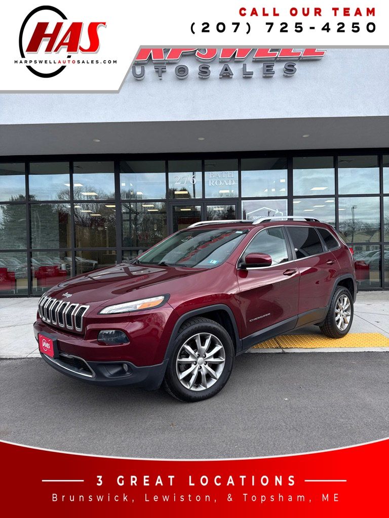 Velvet Red Pearlcoat 2018 Jeep Cherokee Limited 4WD SUV / Crossover Four-Wheel Drive 9-Speed Automatic