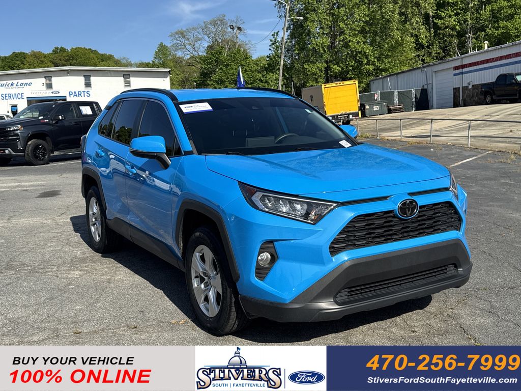 Blue Flame 2021 Toyota RAV4 XLE FWD SUV / Crossover Front-Wheel Drive 8-Speed Automatic