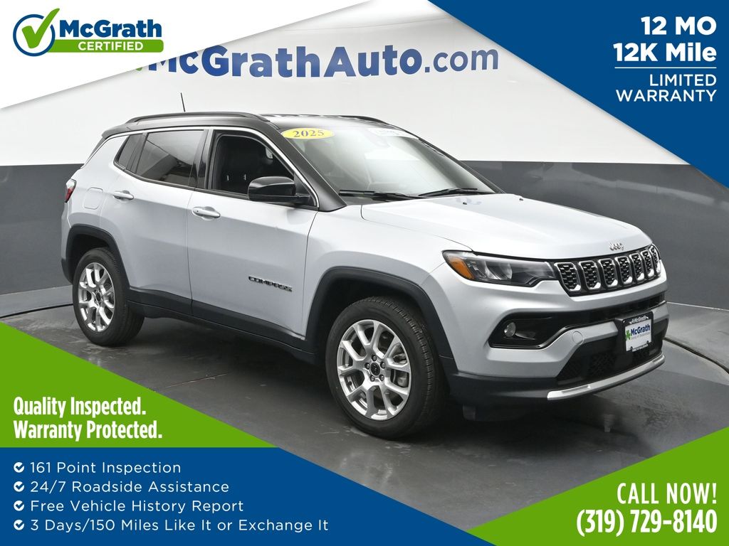 Silver Zynith Metallic Clearcoat 2025 Jeep Compass SUV / Crossover Four-Wheel Drive 8-Speed Automatic