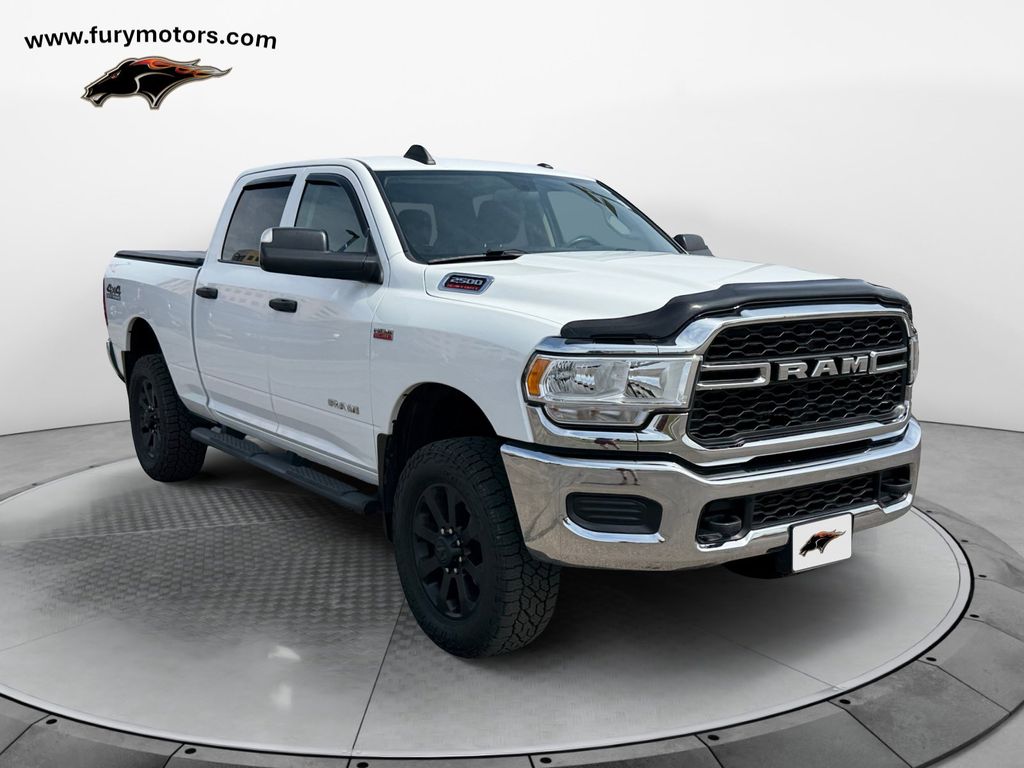 Bright White Clearcoat 2019 RAM 2500 Tradesman Crew Cab 4WD Pickup Truck Four-Wheel Drive 8-Speed Automatic