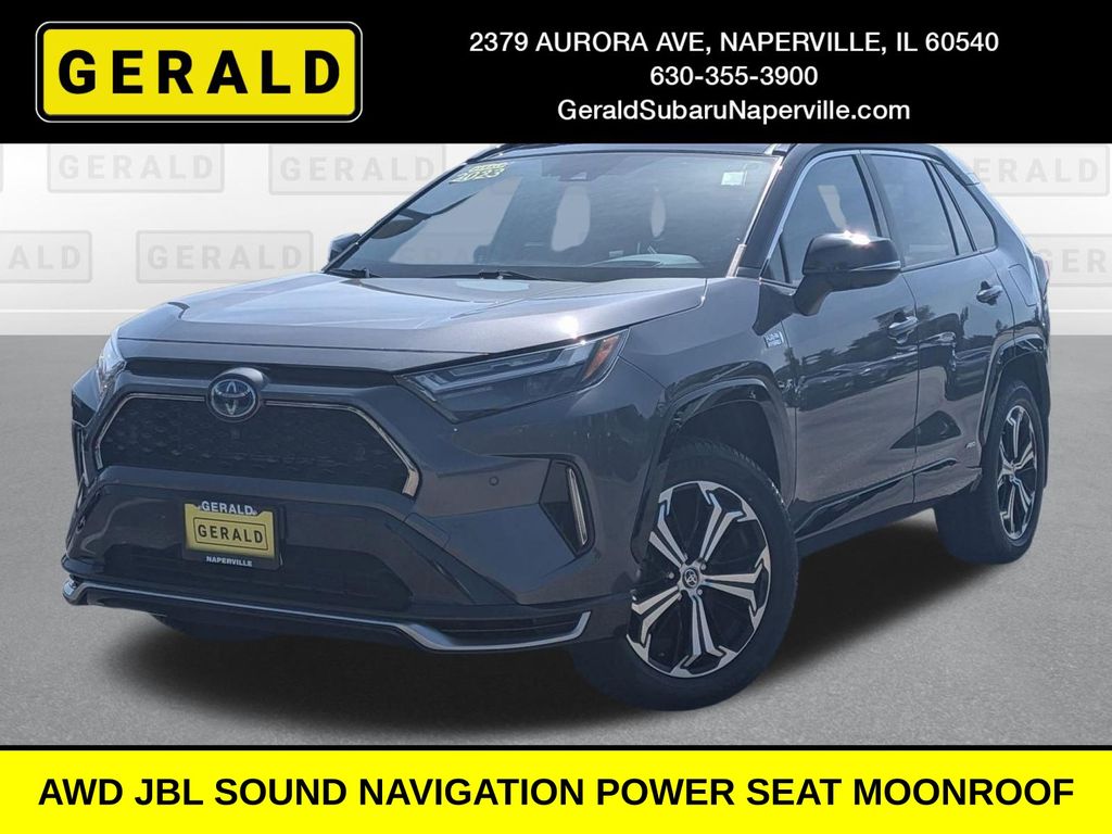Midnight Black Metallic 2023 Toyota RAV4 Prime SUV / Crossover All-Wheel Drive Continuously Variable Transmission