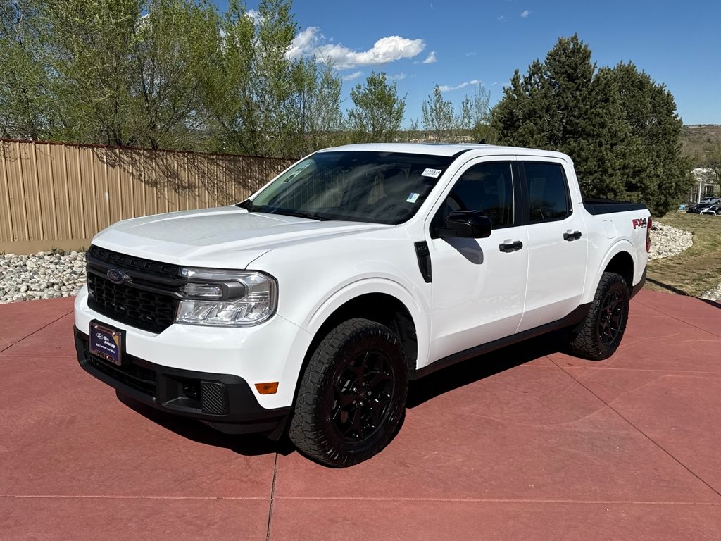 Oxford White 2024 Ford Maverick XLT SuperCrew AWD Pickup Truck All-Wheel Drive 8-Speed Automatic