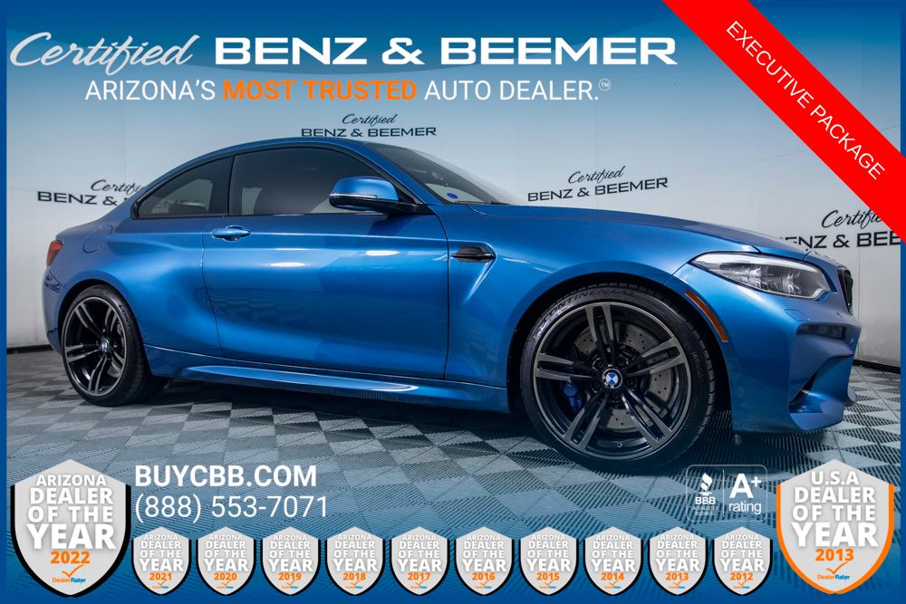 Long Beach Blue Metallic 2018 BMW M2 RWD Coupe Rear-Wheel Drive 7-Speed Automatic